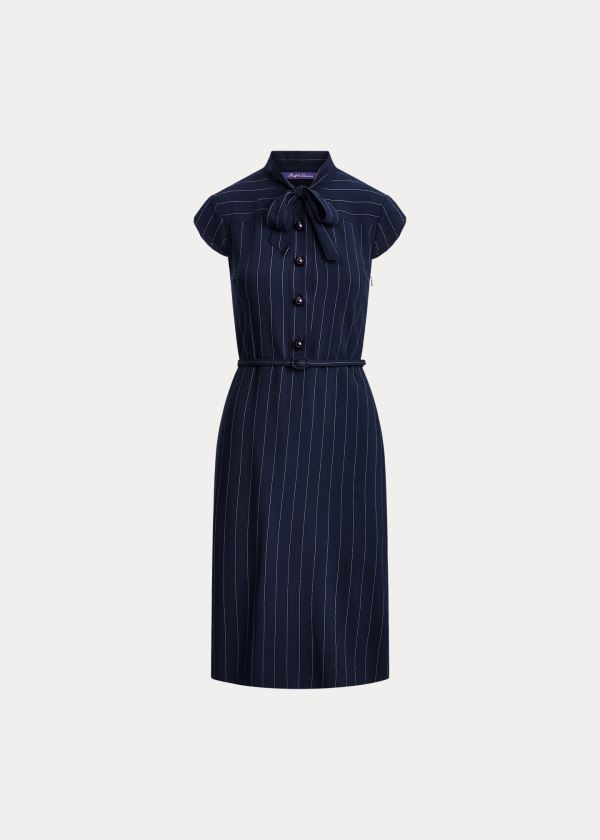 Women's Ralph Lauren Carlisle Wool Twill Day Dresses | 541782VMJ